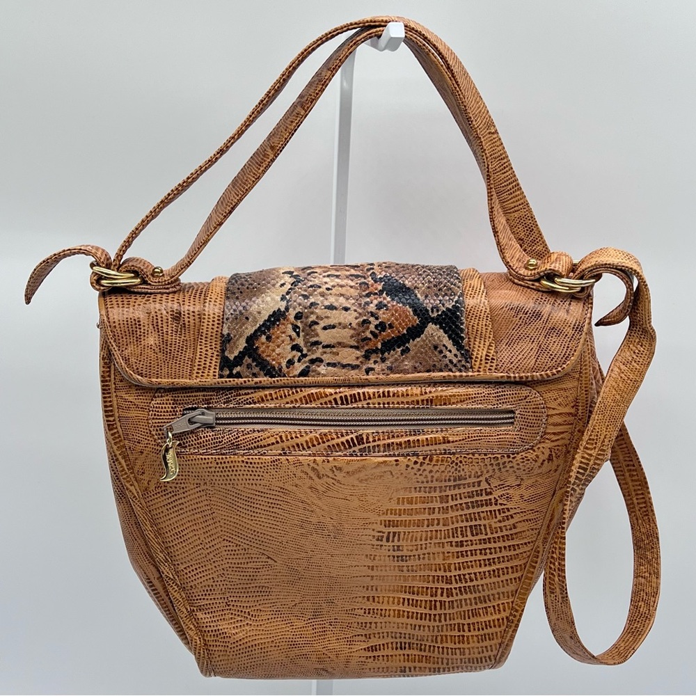 Sharif USA Vintage Lizard & Python Leather Should… - image 4